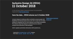 Desktop Screenshot of inclusivedesign24.org
